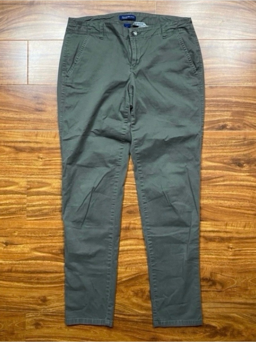 Bandolino Women's Olive Khaki Midrise Skinny Ankle Pant Size 4 Coastal Casual